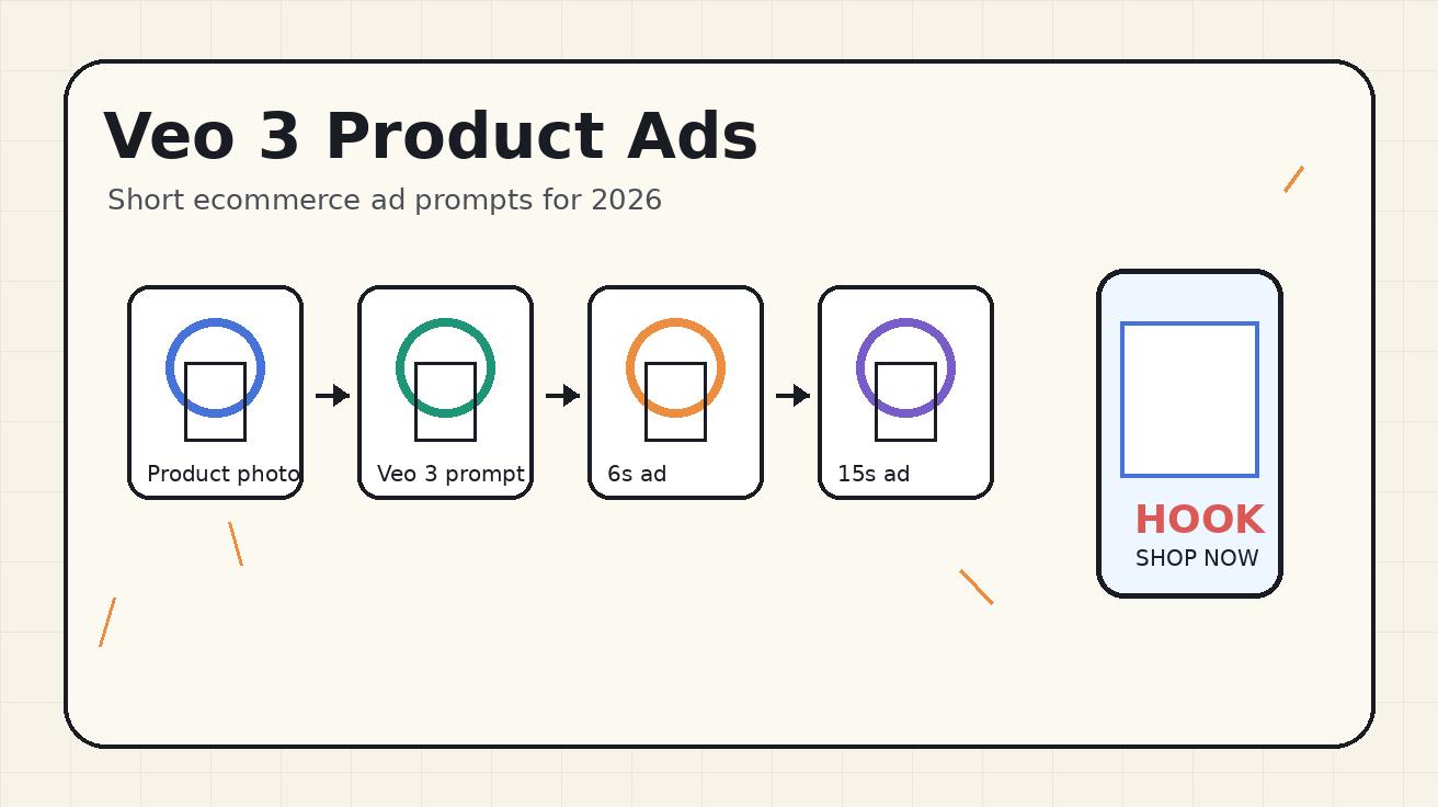 Veo 3 Product Ads Video Generator 2026: Short Ad Prompts for Ecommerce